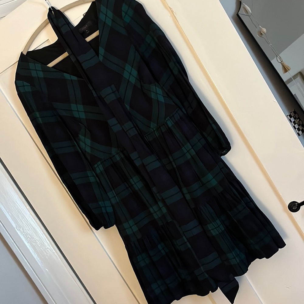 J. Crew Tartan Plaid Knee-Length Dress - Sz. 10
